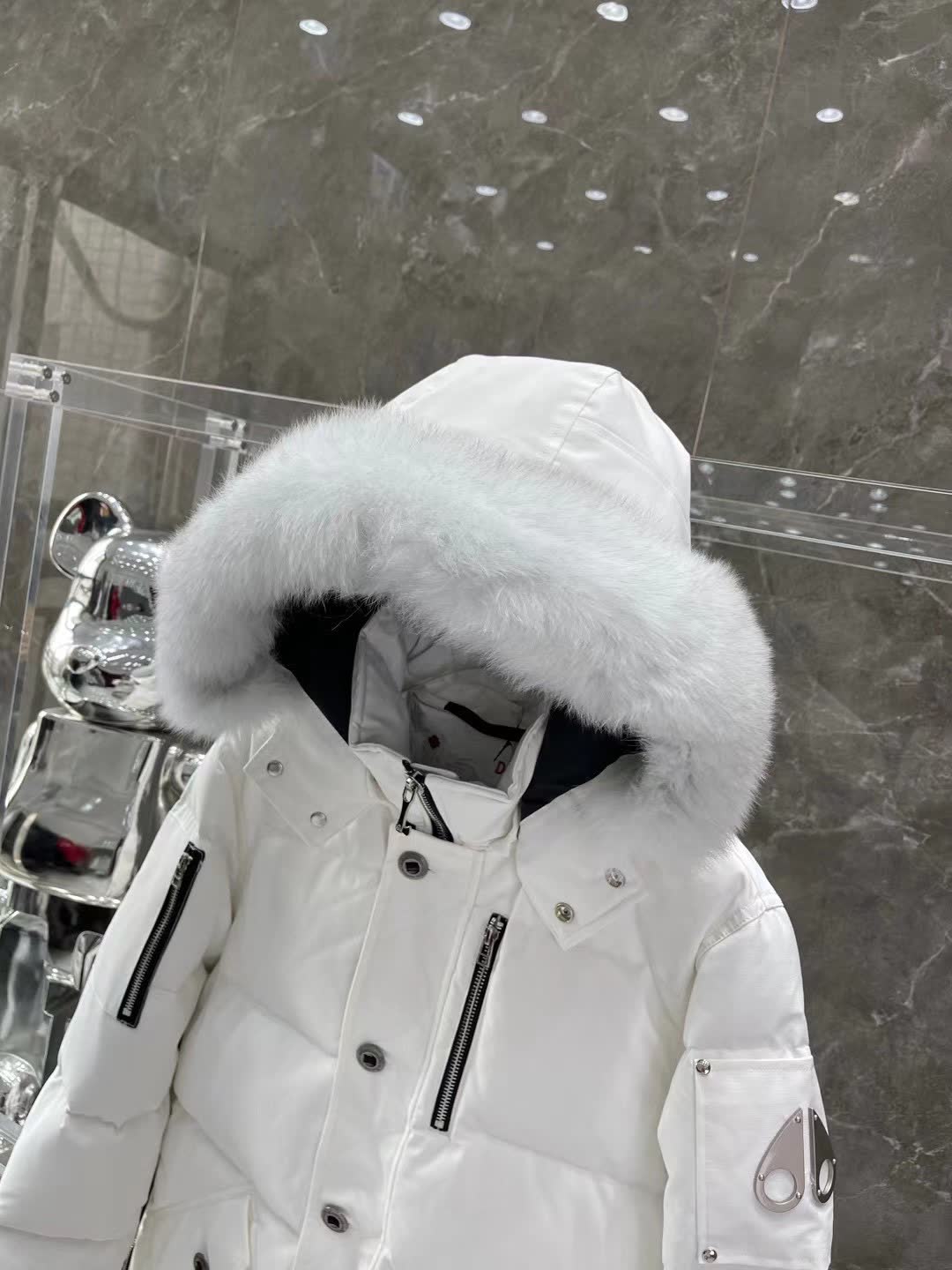 Moose Knuckles Hooded Down Puffer Jacket